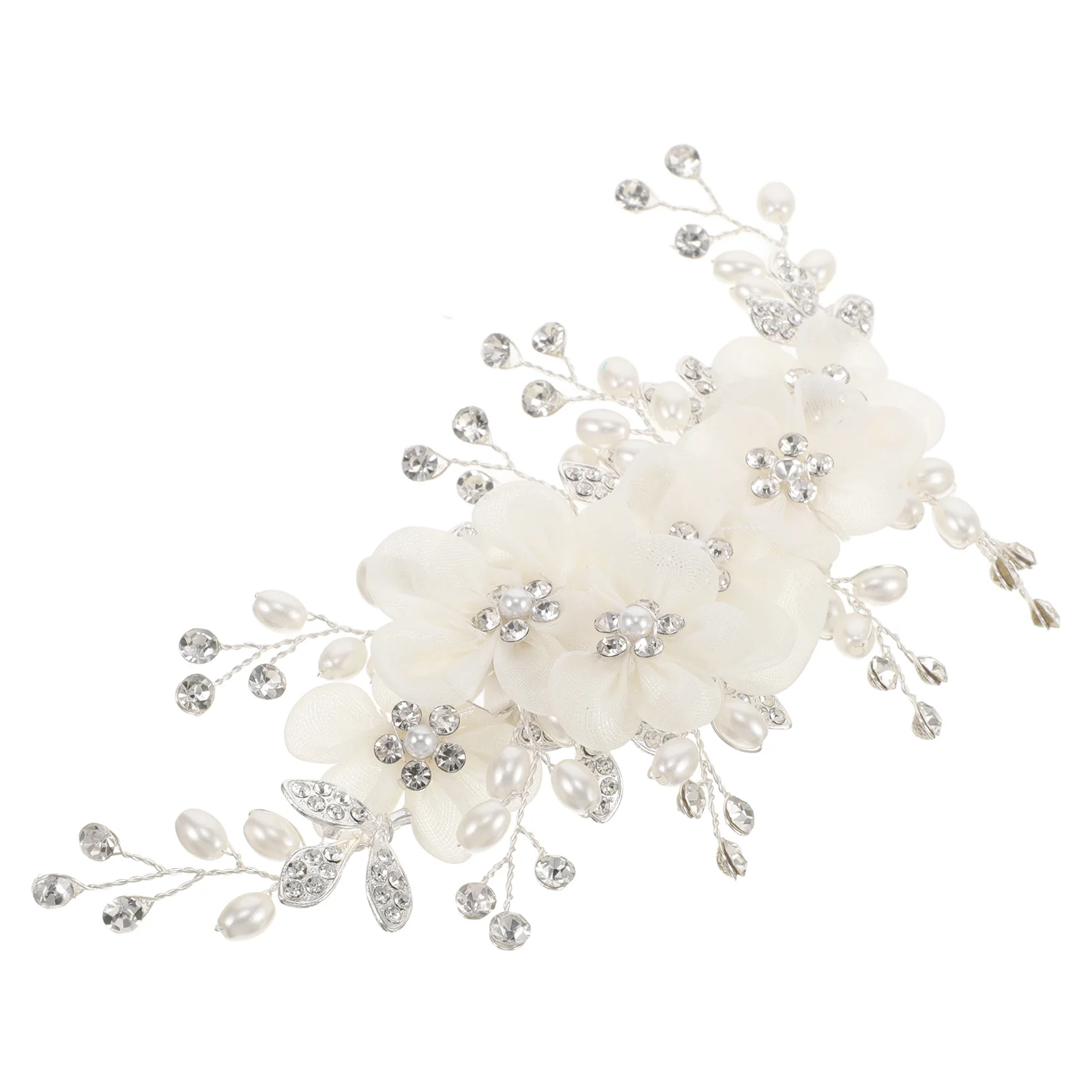 

Серебряная заколка для волос со стразами и кристаллами, свадебные заколки с искусственным жемчугом, свадебные заколки для волос, заколки для волос со стразами, заколка для волос для невесты