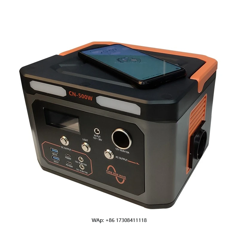 Camping 110v 220v Solar Portable Power Station 1000W 1200W 1500W Outdoor Charging Easy Travel Power Supply Emergency Power