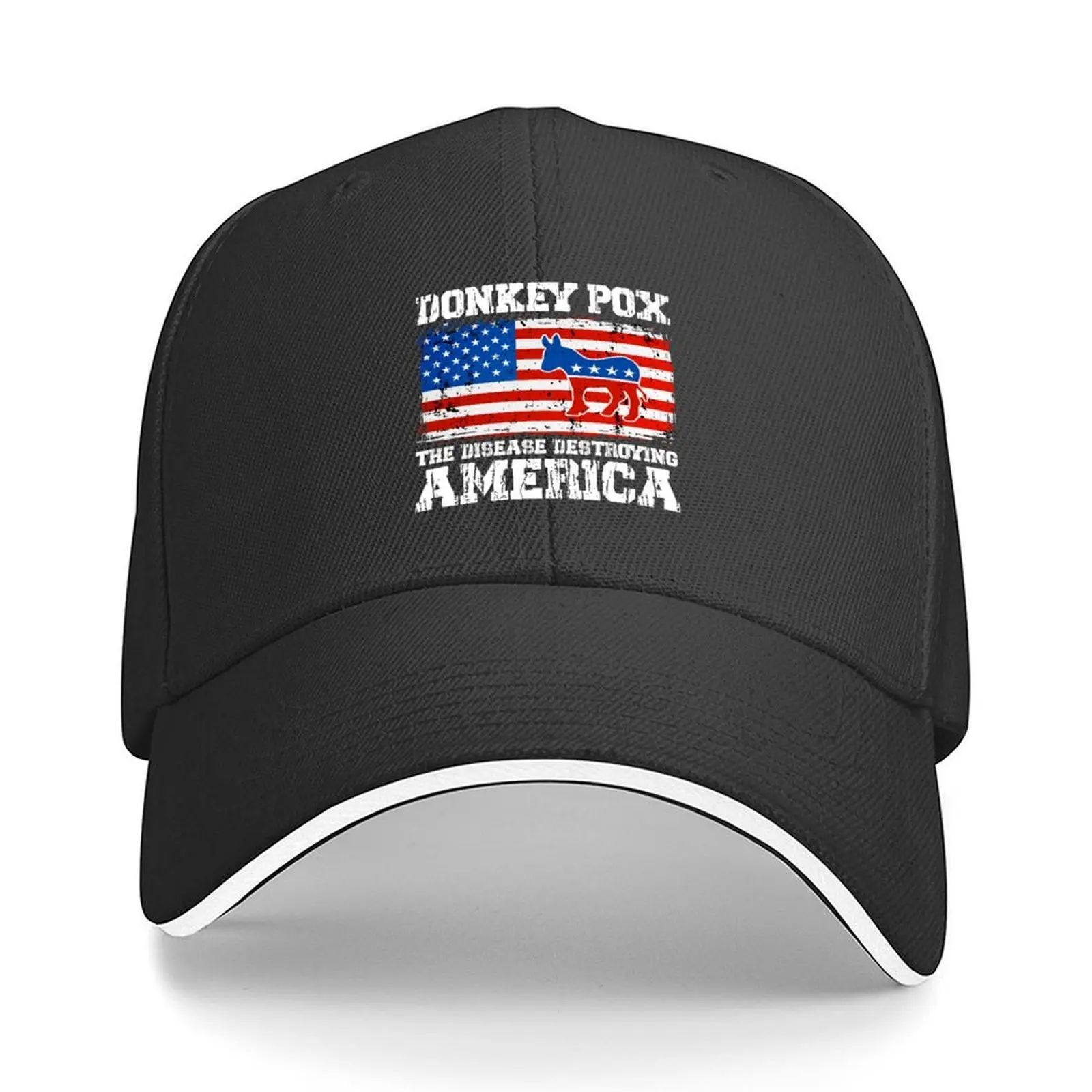 Donkey Pox la enfermedad destruye América gorra de béisbol gorra táctica sombrero de caballo gorra de hombre de lujo sombrero de fiesta Golf hombres mujeres