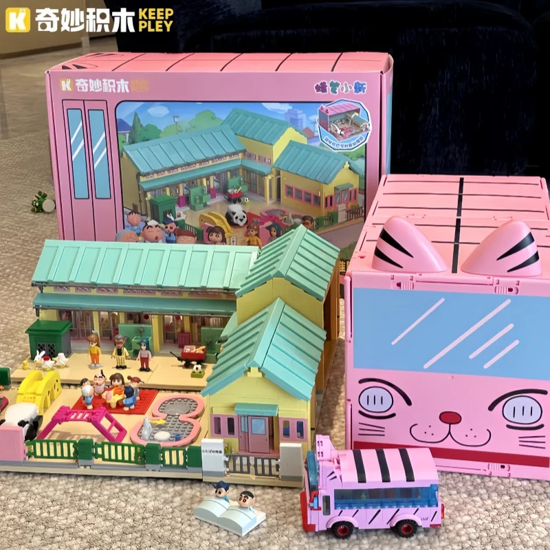 

Конструктор Keeppley: Игрушки Шин-чан, модель для сборки из мультфильма «Детский сад Футаба», коллекционный сувенир, подарок