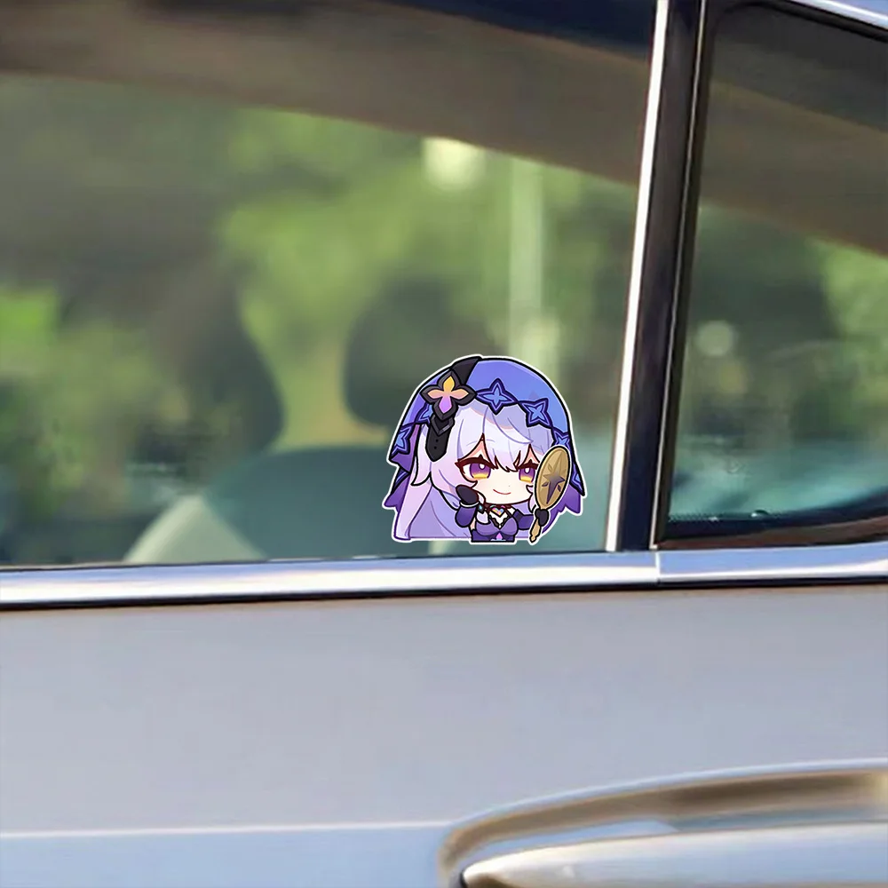 Honkai Star Rail Black Swan Car Sticker Moto External Decoration Body Fuel Cap Vinyl Film Decal For All Auto Styling Accessories