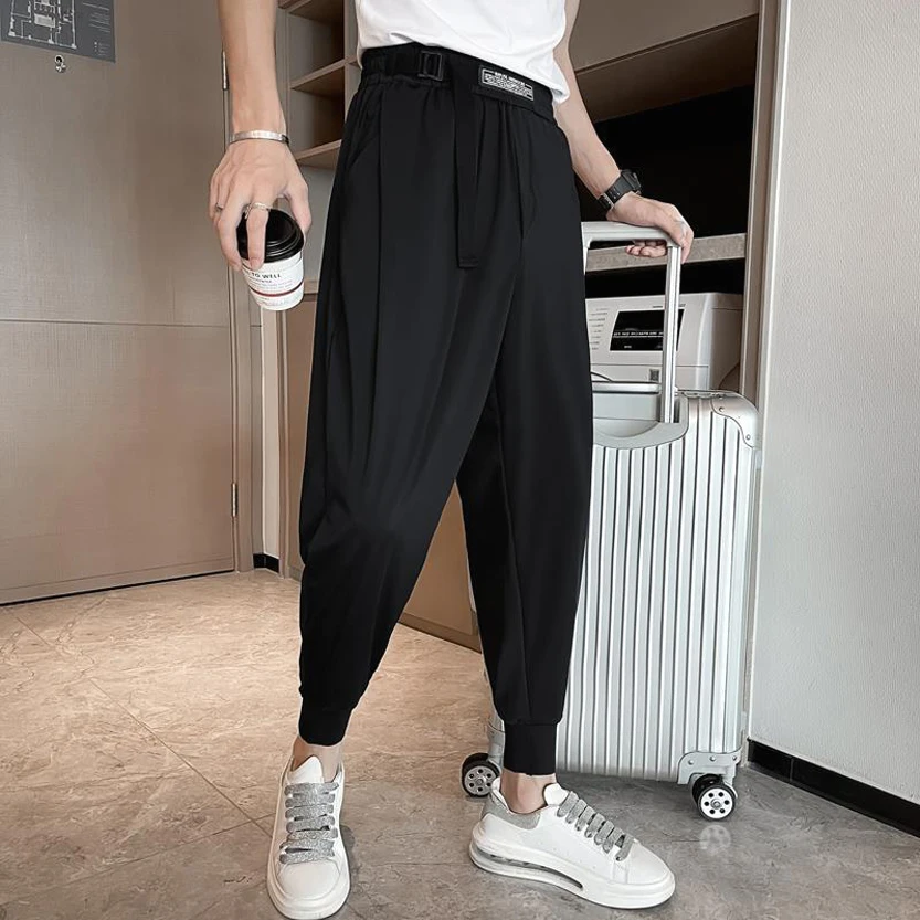 

Хлопковые повседневные брюки Bla для мужчин, модель Harlan West Sle, молодежные, всесезонные, модные, подходят к ботинкам.