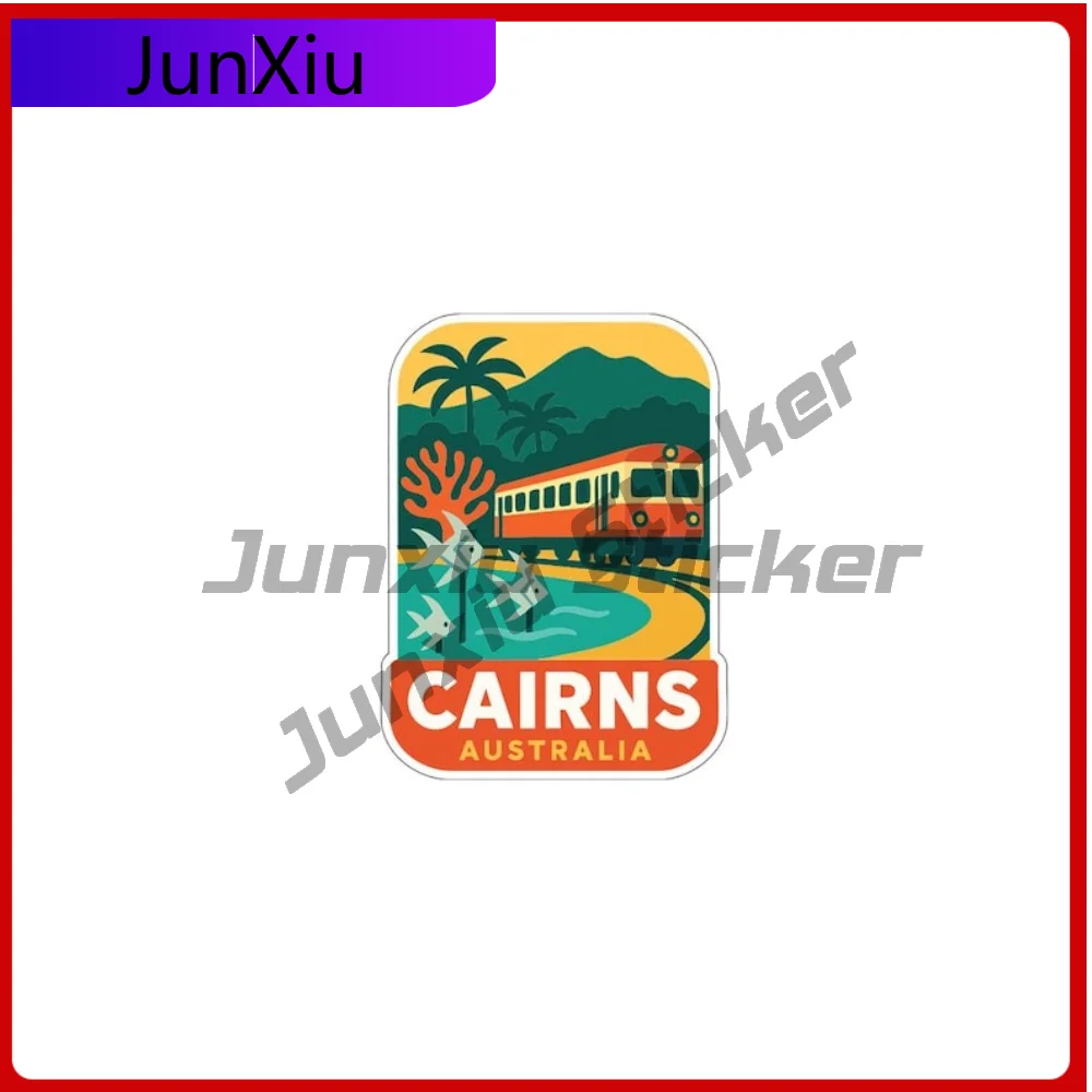 

Cairns Australia Vacation Sticker Vinyl Exterior Decals For Car Window Phone Trunk Windshield Guitar Camping Decals Waterproof