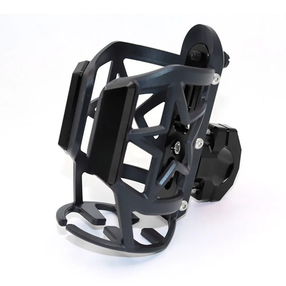 Durevole universale per paraurti per moto, portabicchieri nero regolabile, portaborraccia per bicicletta ruotabile a 360 gradi