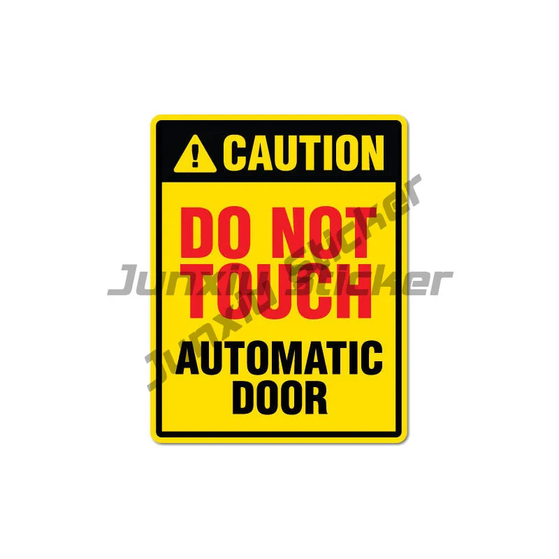 Self-adhesive Decal For Do Not Touch Automatic Door Car Sticker Waterproof Auto Decors on Bumper Rear Window Laptop