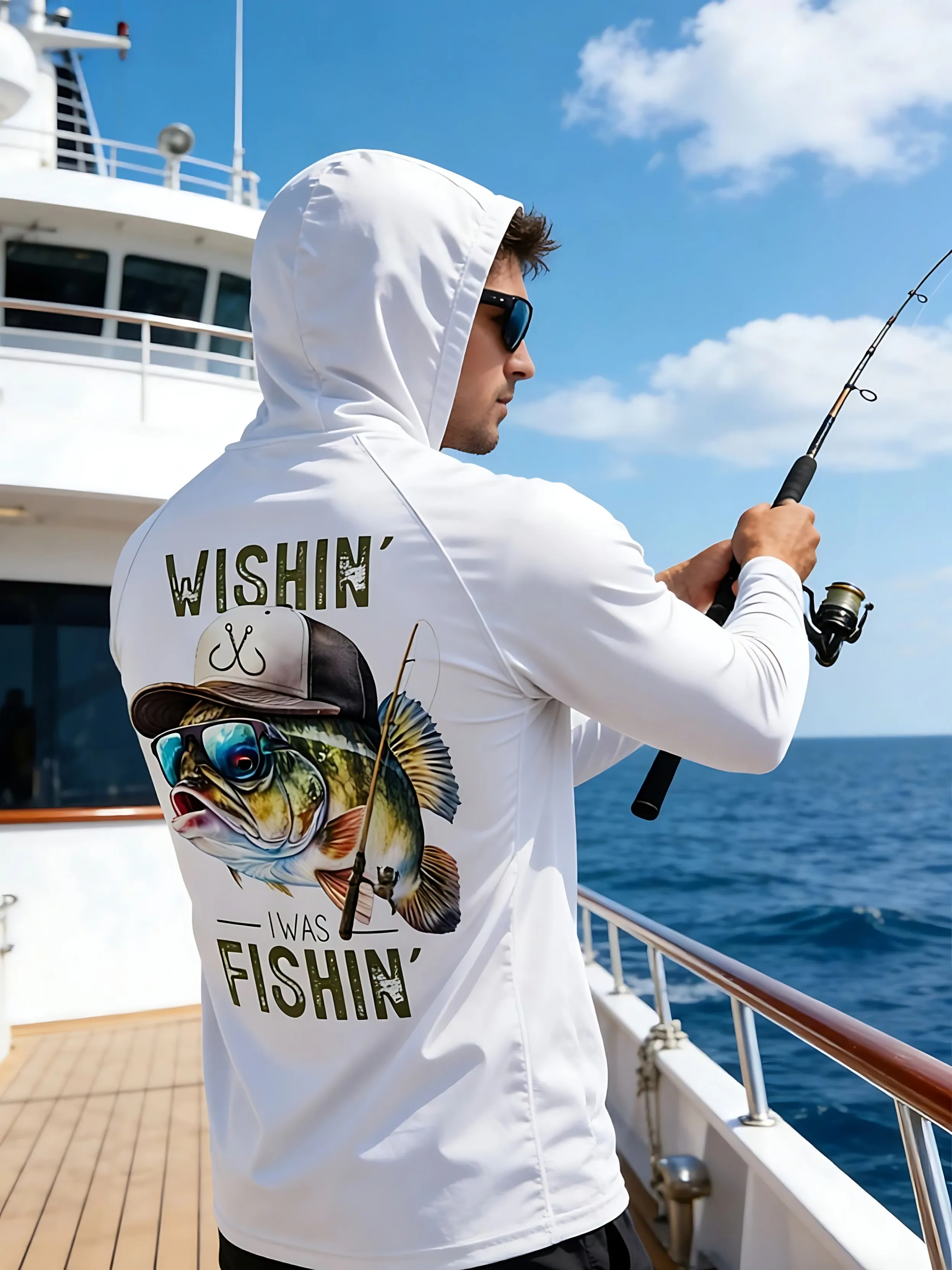 Camisa de Pesca con Protección UV, Modelo 2026, con Mangas Largas y Capucha - Ropa de Pesca con Protección UV