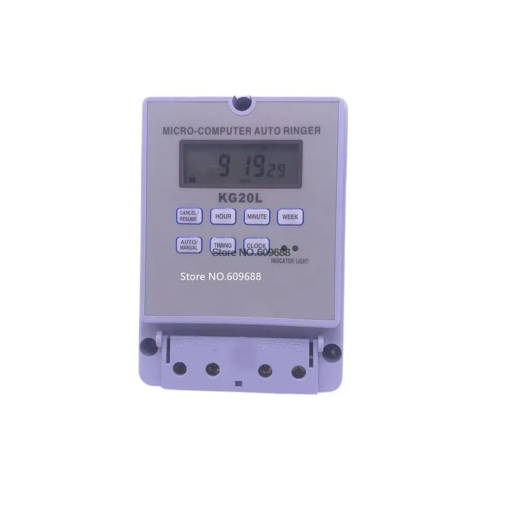 AC220V Ringing school Bell Timer Switch Micro Computer Automatic Ringer with Bell Automatic Timing Ringing Controller