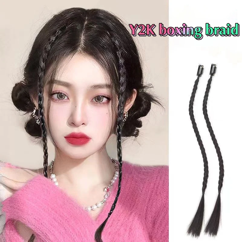 강한 BB 클립을 가진 끈으로 묶은 가발 여자를 위한 경량 상자 끈으로 묶은 포니테일 머리 조각