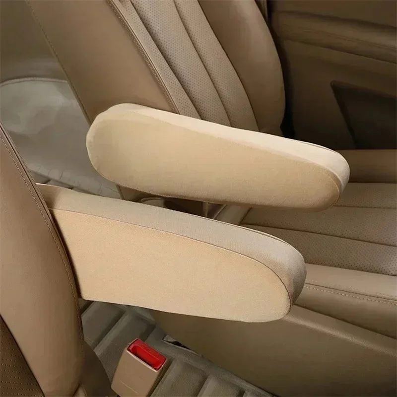 2pcs Car Armrest Cover Universal Type Van Auto Storage Box Pad Auto Center Console Cushion Vehicle Armrest Cushion Car Supplies