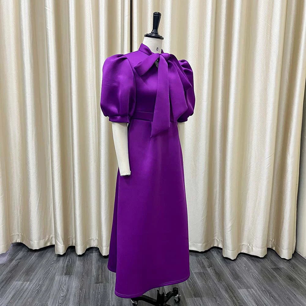 Purple Red White Yellow Plus Size Simple And Elegant Formal Maxi Dress Birthday Long Female Offer Cheap Stylish Women\'s Clothing