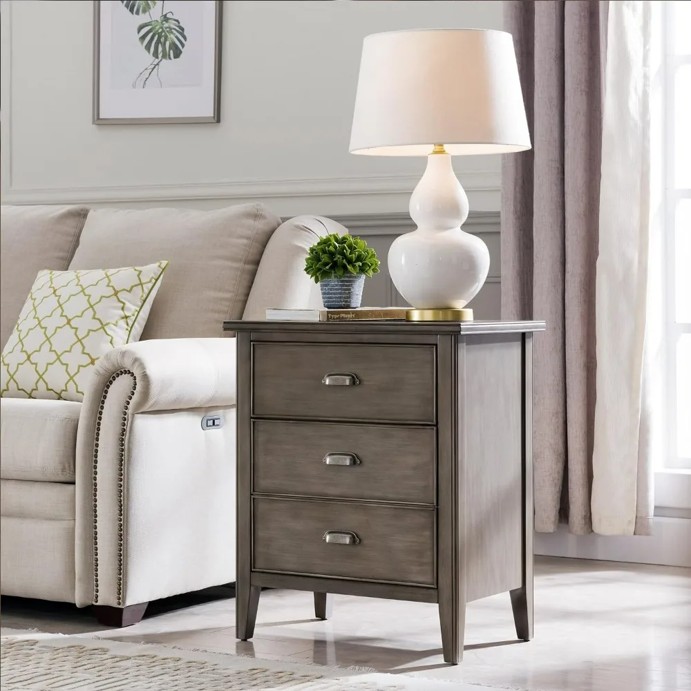 

Nightstand 2-Pack, Smoke Gray Wash,nightstands