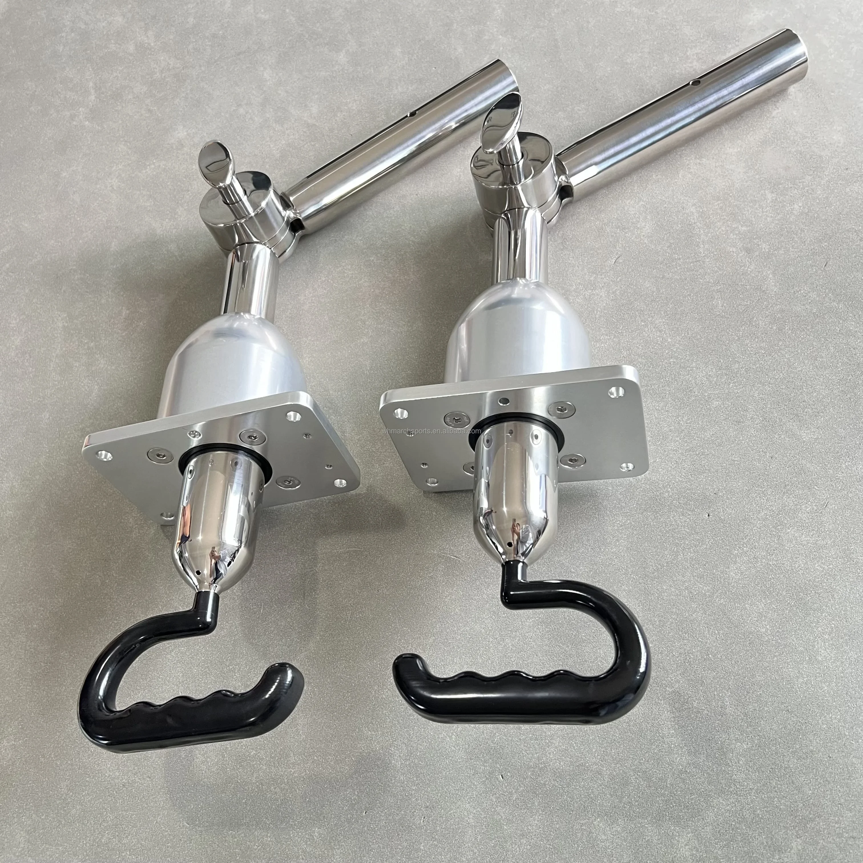 Marine Stainless Steel 38mm Fishing Rod Holder For Boat With Handle Outrigger Base Mount 1 Pair