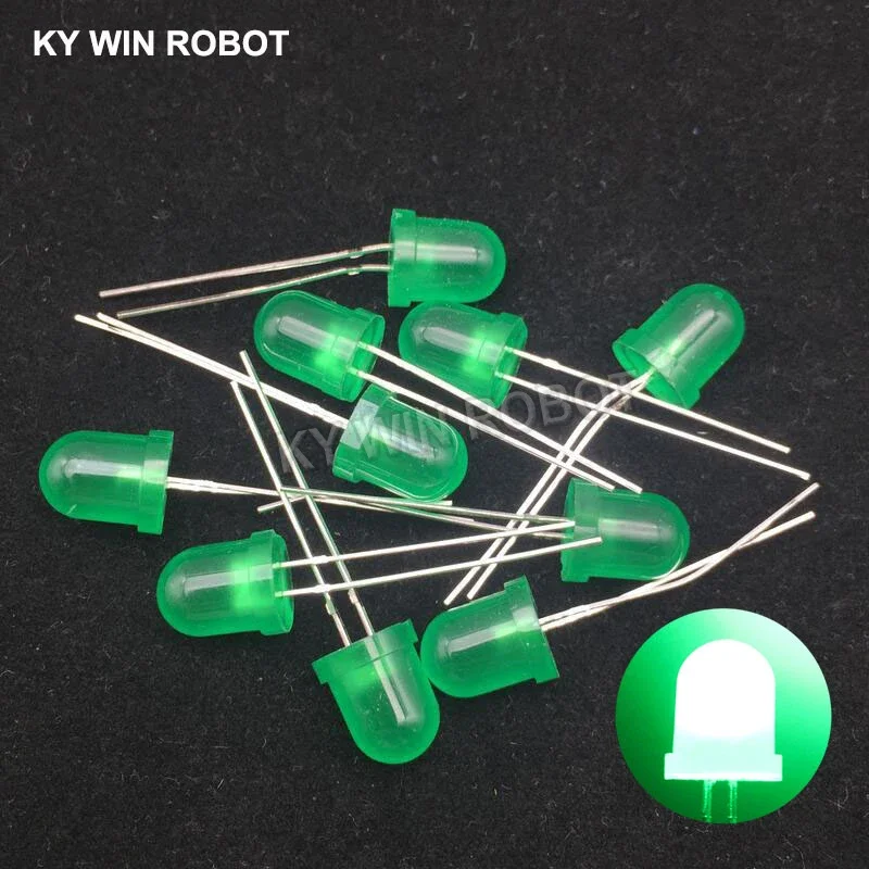 10 Stuks 8Mm Led Diode Licht Diverse Kit Diy Leds Set Wit Geel Rood Groen Blauw Elektronische Diy Kit Emitting Diode Hot Sale