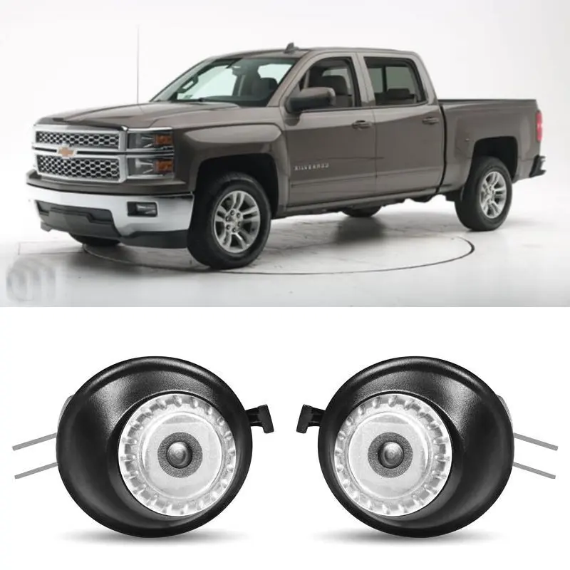 2pc Car Led  Mirror Welcome Lamp For Chevrolet Chevrolet Silverado 1500 2014+   2500HD 3500HD 2015+