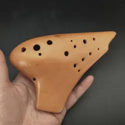 Double-tube Ocarina AC Tuned Pure Clay Double-tube Performance Model for Beginners and Introductory Ocarina Major Students Gifts