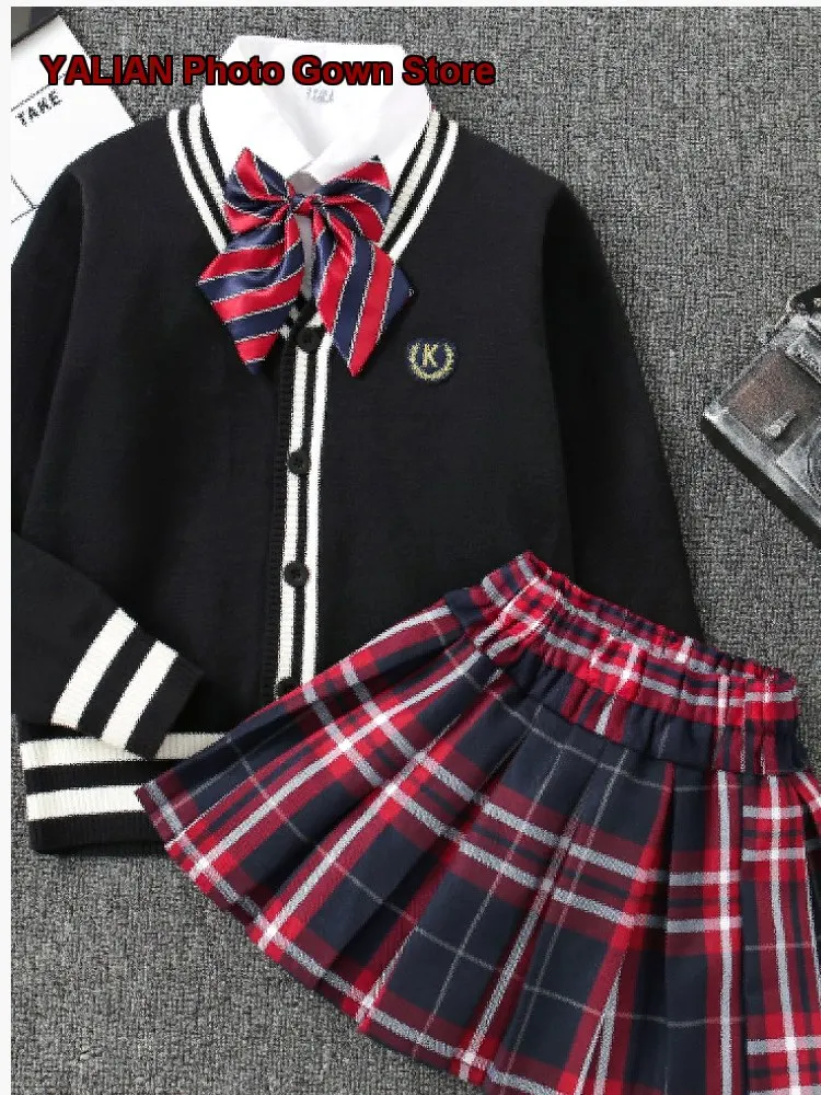 Boys School Uniform Base Layer Kids Pure Cotton Older Kids Coat Top Performance Set