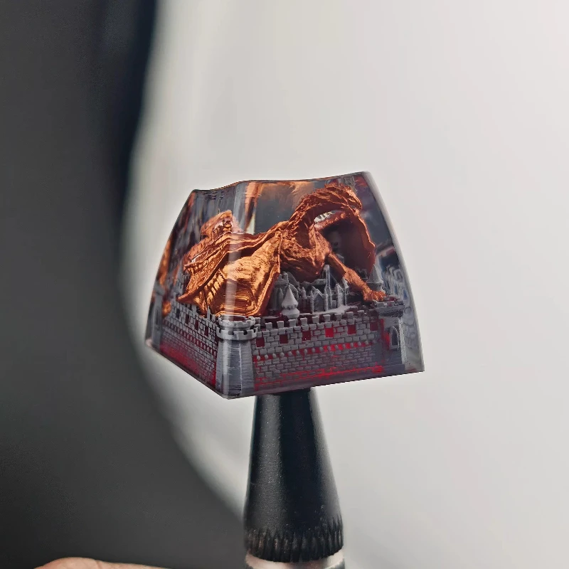 

Anime Keycaps Western Dragon Castle Epoxy Resin Keycap DIY Custom Key Caps Mechanical Keyboard Caps Boys Birthday PC Gamer Gifts
