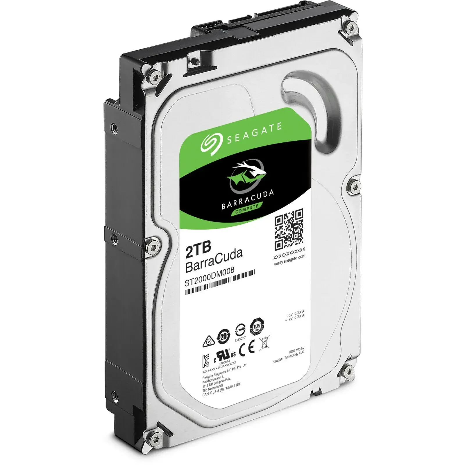ST2000DM008 Barracuda Silver 3.5 Inch Sata 2TB Internal Hard Drive