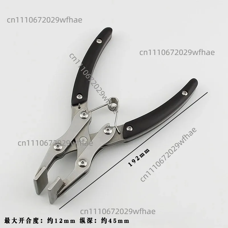 Parallel Pliers Stainless Steel Handmade DIY Leathercraft Clasp Clamp Edge Pressing Flat Pliers Leather Glue Line Clamping Tool
