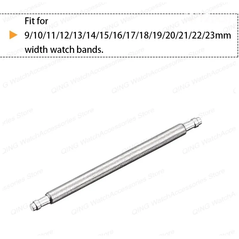 1.0mm Watch Strap Spring Pins Metal Watch Band Spring Bars Stainless steel Pins 9/10/11/12/13/14/15/16/17/18/19/20/21/22/23mm