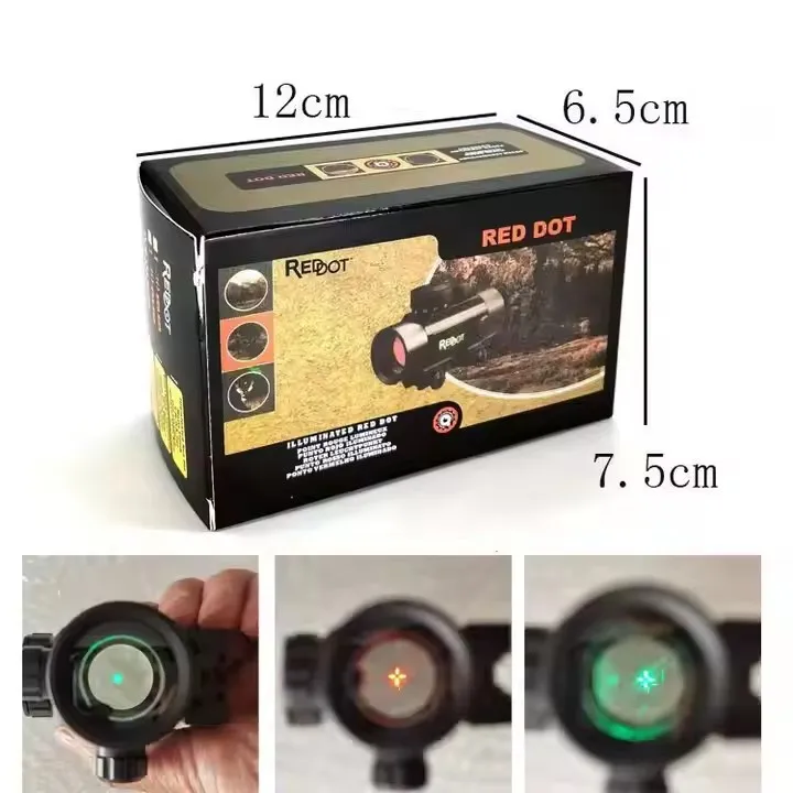 High Quality RD1X40 Outdoor Hunting Laser Sight Red Green Dot Reflex Optics Metal Lightweight Shooting Slingshot Accessories view 4