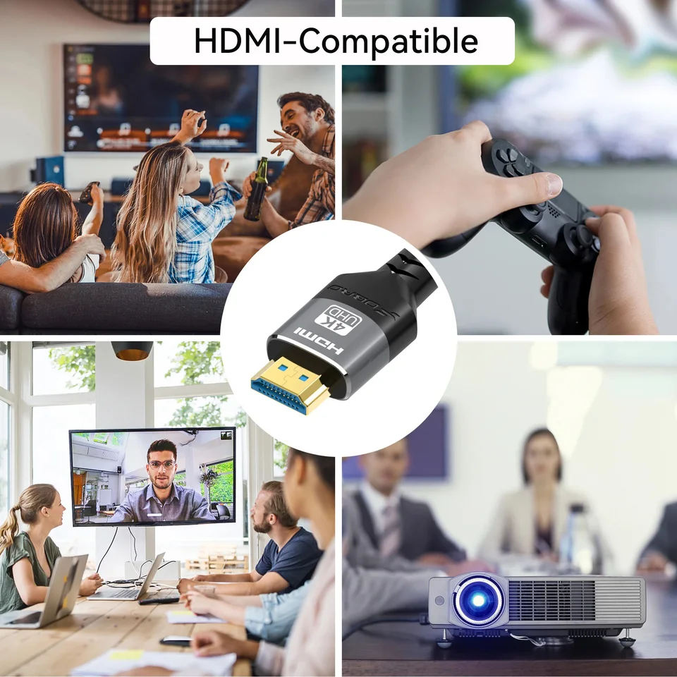 HDMI Cable 4K 60Hz HDMI-Compatible Ultra HD 1080P 120Hz High Speed Video Audio HDMI 2.0 Cable For PS4 TV Laptop Monitor Rtx3080 - Detail Angle #04