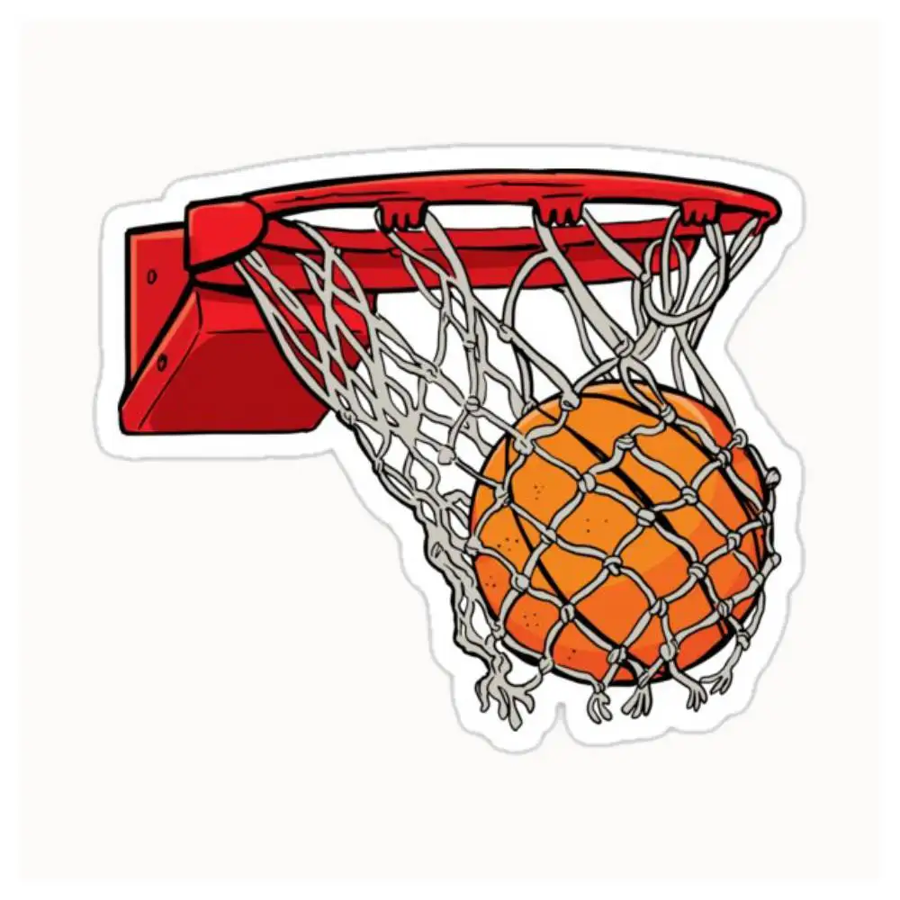 Basket Ball Waterproof Stickers For Decorating Car Windows Motorcycles And Computers.