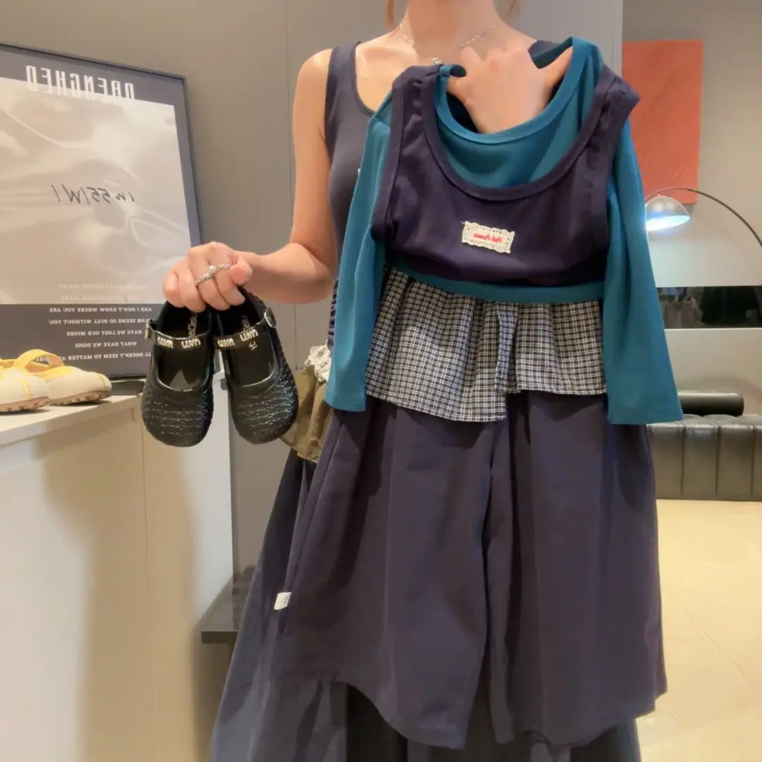 خريف جديد الفتيات ضرطة الستار مستقيم الساق السراويل 2025 ملابس الأطفال الجديدة ، الأطفال الكورية الحلو وباردة بنطال ذو قصة أرجل واسعة #5