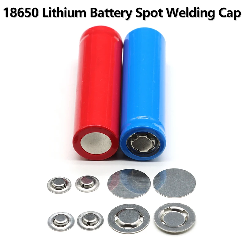 18650 Battery Spot Welding Cap Positive Electrode Tip Cap Corrosion Resistant Battery Accessories Negative Flat Head Gasket
