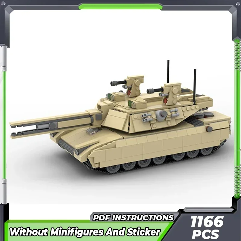 Moc Building Bricks Military Model M1A4 Main Battle Tank Technology Modular Blocks Gifts Toys For Children DIY Sets Assembly