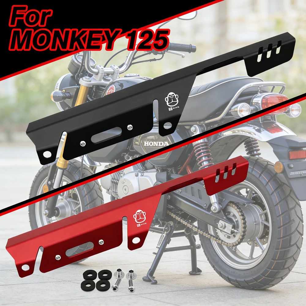 Applicable to Honda Monkey 125 2024 monkey125 2018-2025 Motorcycle Rear Chain Guide Guard Chain Case Guard Cover Protector