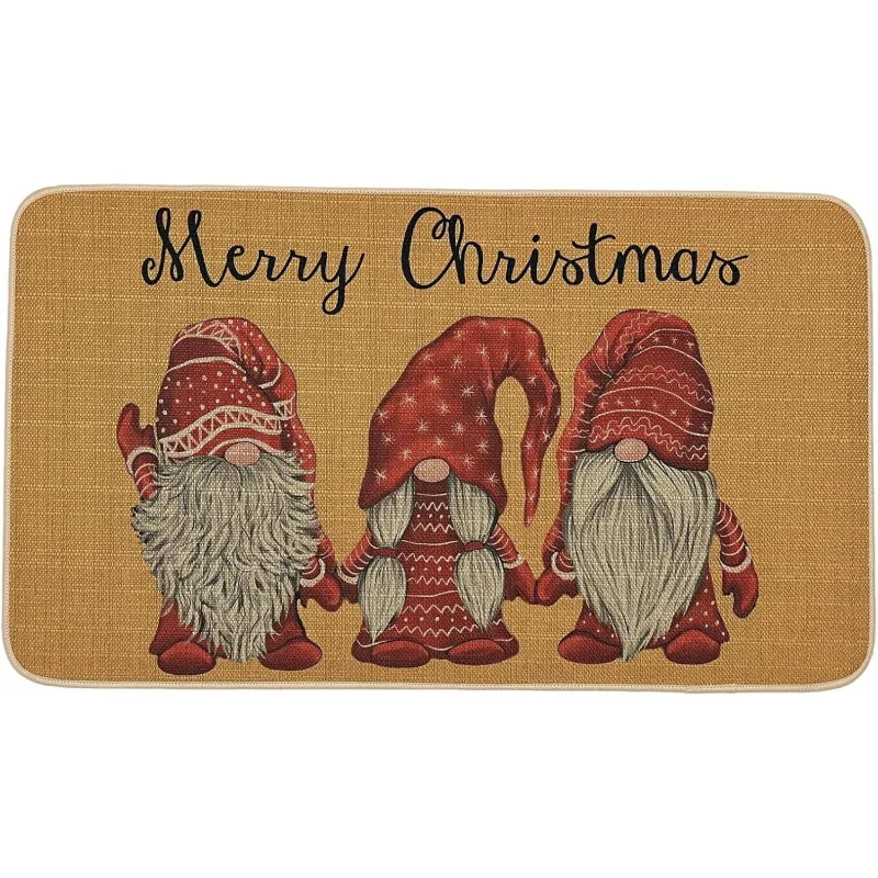 Christmas door mat flannel outdoor indoor entrance home kitchen bathroom floor mat decoration 61X90cm