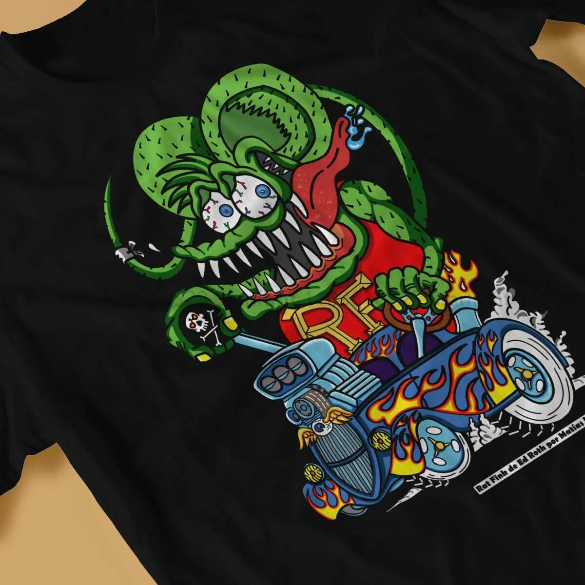 Rat Fink TShirt For Male  Clothing Style T Shirt Homme