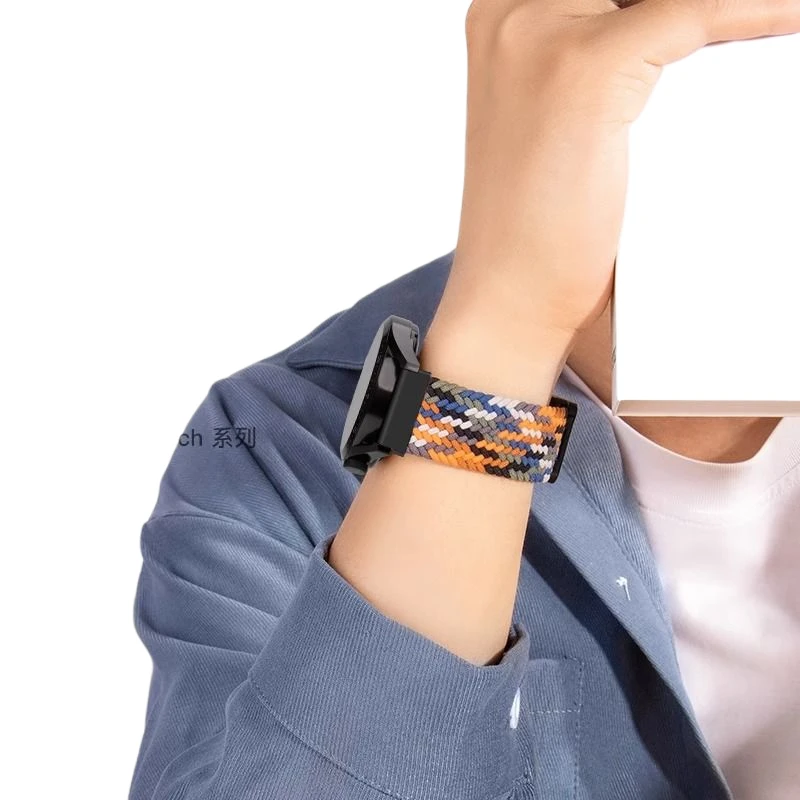 حزام سيليكون لشاومي باند 8 برو ، سوار ساعة مغناطيسي لساعة ريدمي 4 ، سوار كوريا بديل ، ساعة معصم رياضية