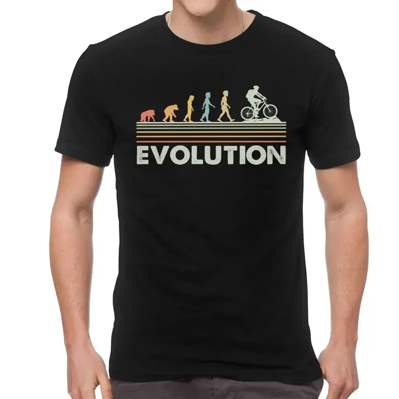 Funny Mountain Bike Evolution Graphic T Shirt