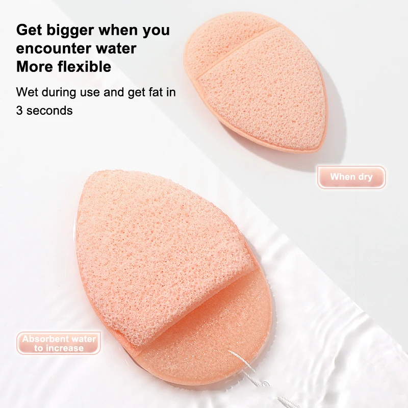 Para limpeza diária ferramenta de cuidados com a pele 1/5 pçs esponjas faciais limpeza puff para lavagem facial reutilizável removedor de maquiagem almofadas esfoliantes
