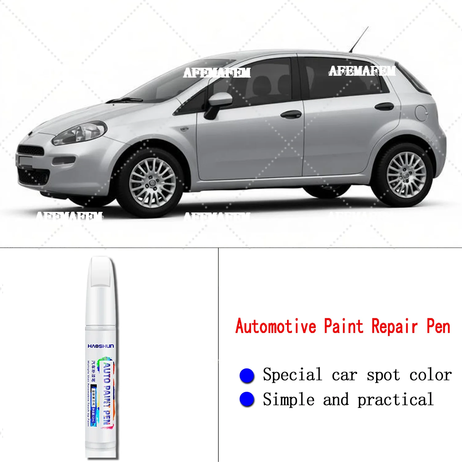 For FIAT PUNTO Scratch Repair Pen Restores Original Paint Finish Enhances Gloss Easy DIY for Quick Body Paint Restoration