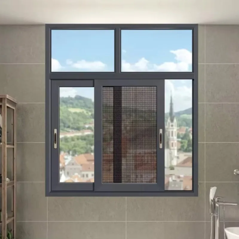Multiple Open Method windows Customized Aluminum Alloy Door and Window Frames with Glass