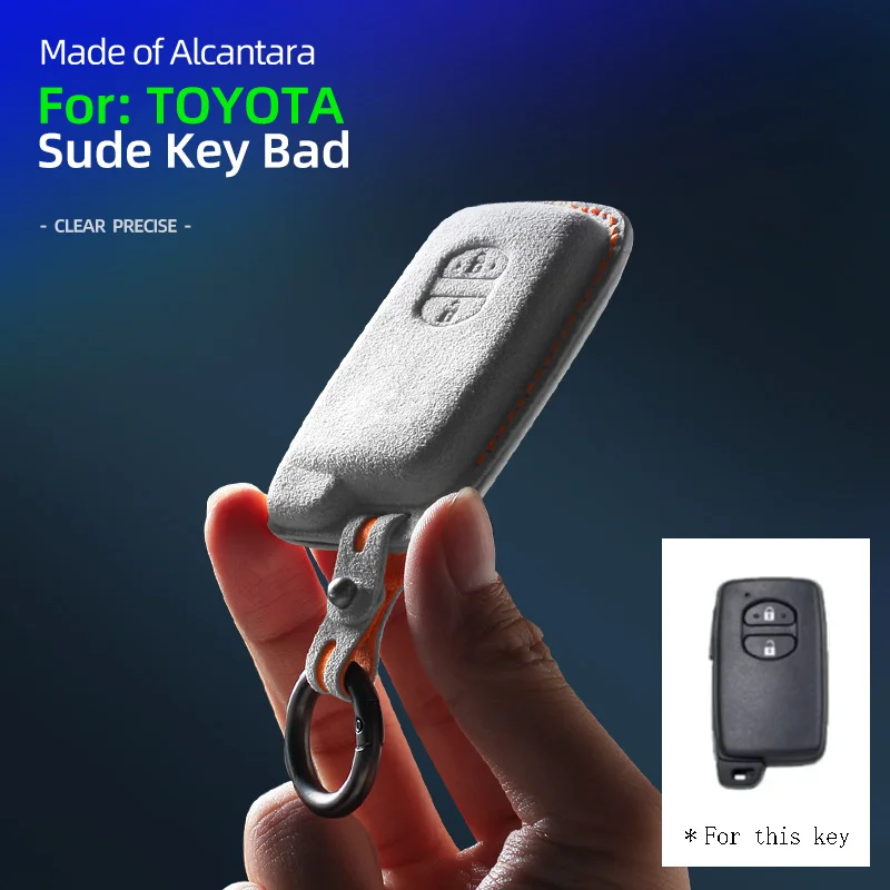 

Alcantara Applicable To 09-11 For Toyota Camry Crown Rand Coolouze Land Patrol Key latch Suede
