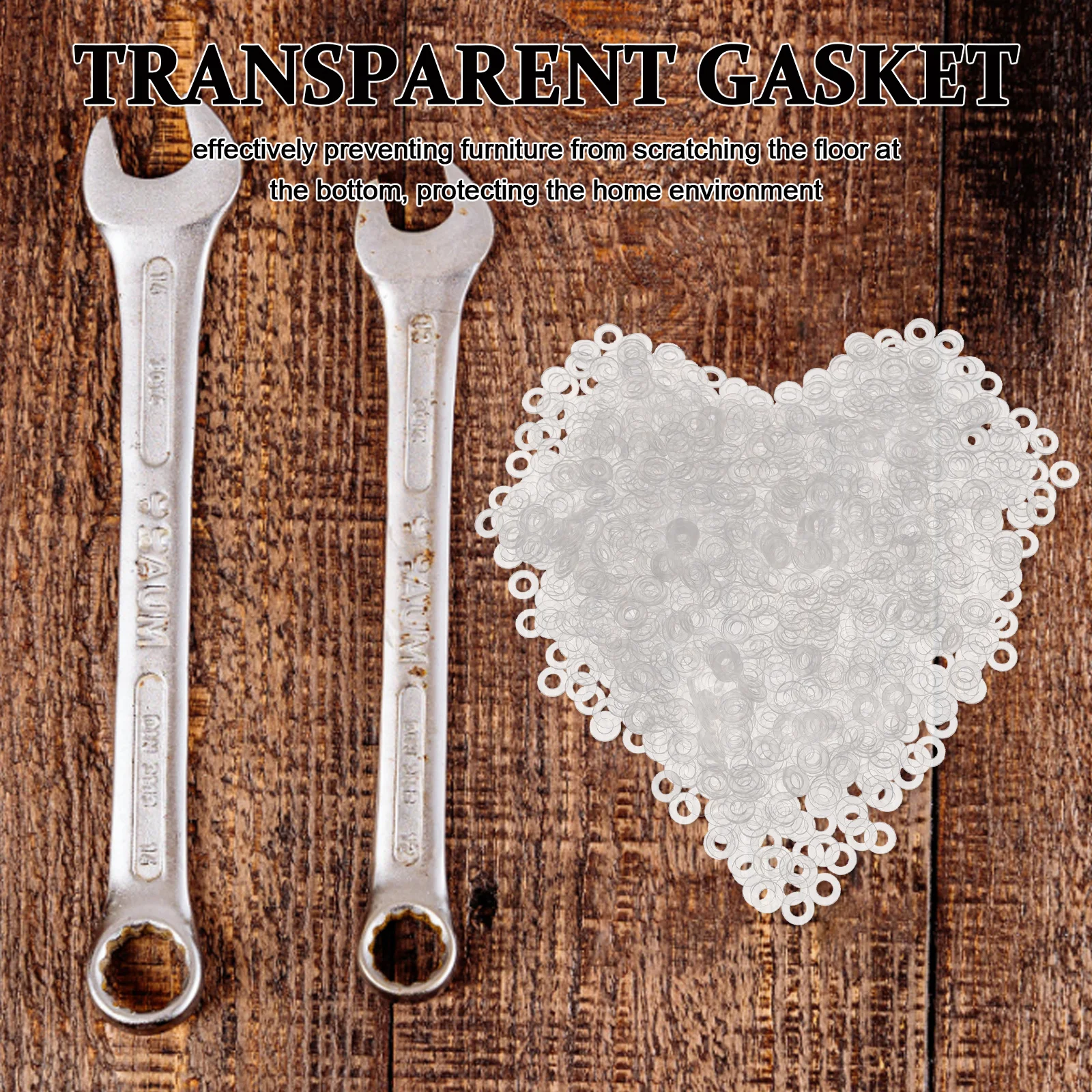 

2000Pcs Transparent Plastic Round Washers Clear Flat Spacers for Shower Door Handle Screws Plastic Gaskets Replacement Parts