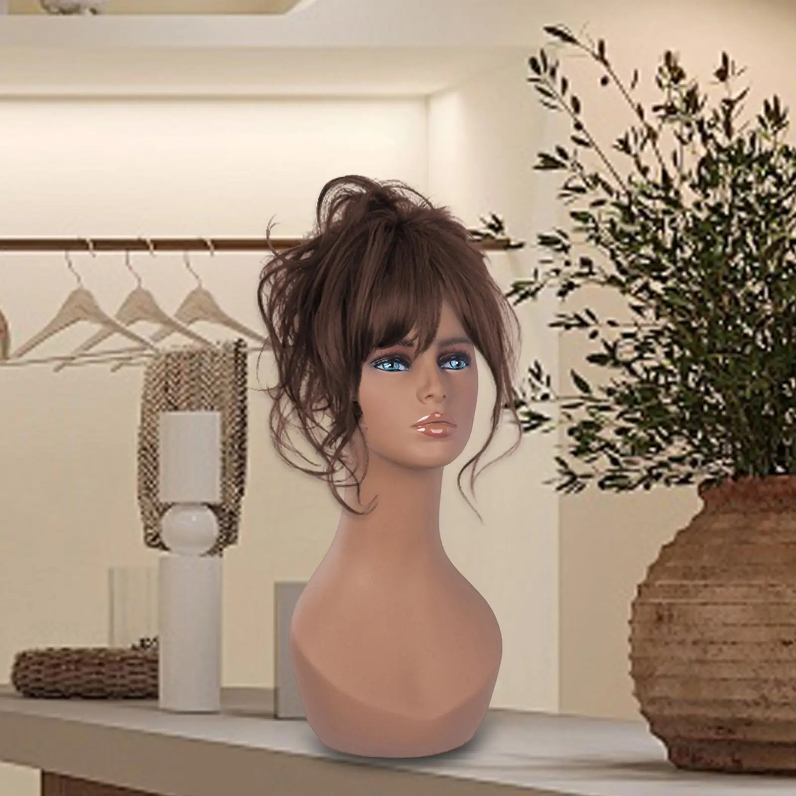 

Female Mannequin Head Wig Head for Eyeglasses Earrings Beauty Accessories