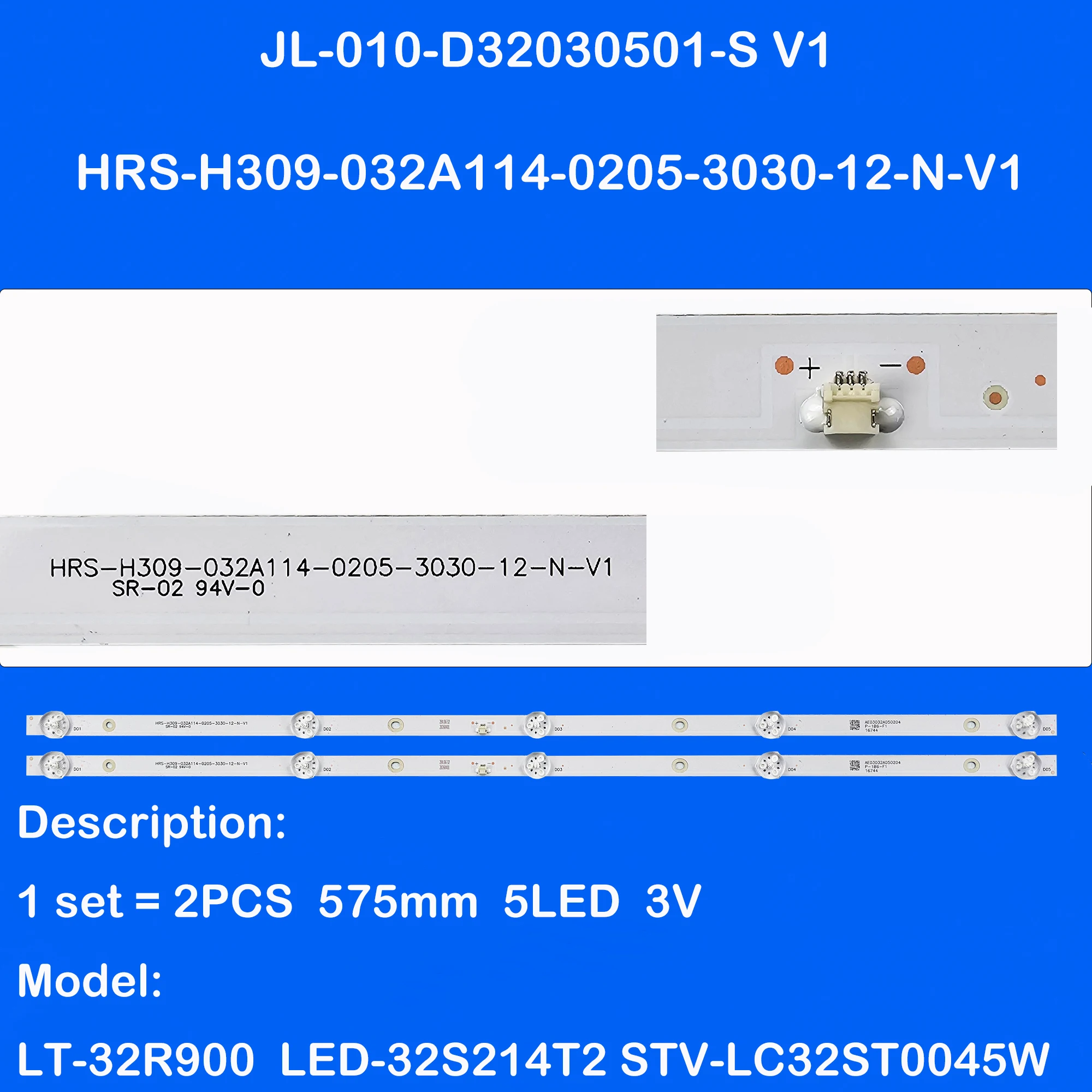 

Комплект светодиодной подсветки 1/5/10 шт. для U-3B4-H382550 SM-LED32M09 SM-LED32M07 SM-LED32M09S TF-LED32S73T2S LED-32S214T2SMART 3220R