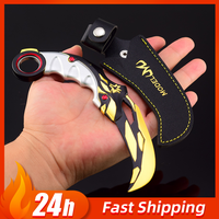17cm Valorant Championships Karambit Knife Rotatable Samurai Alloy Model Melee Reaver Weapon Katana Training Knives Toys Boys