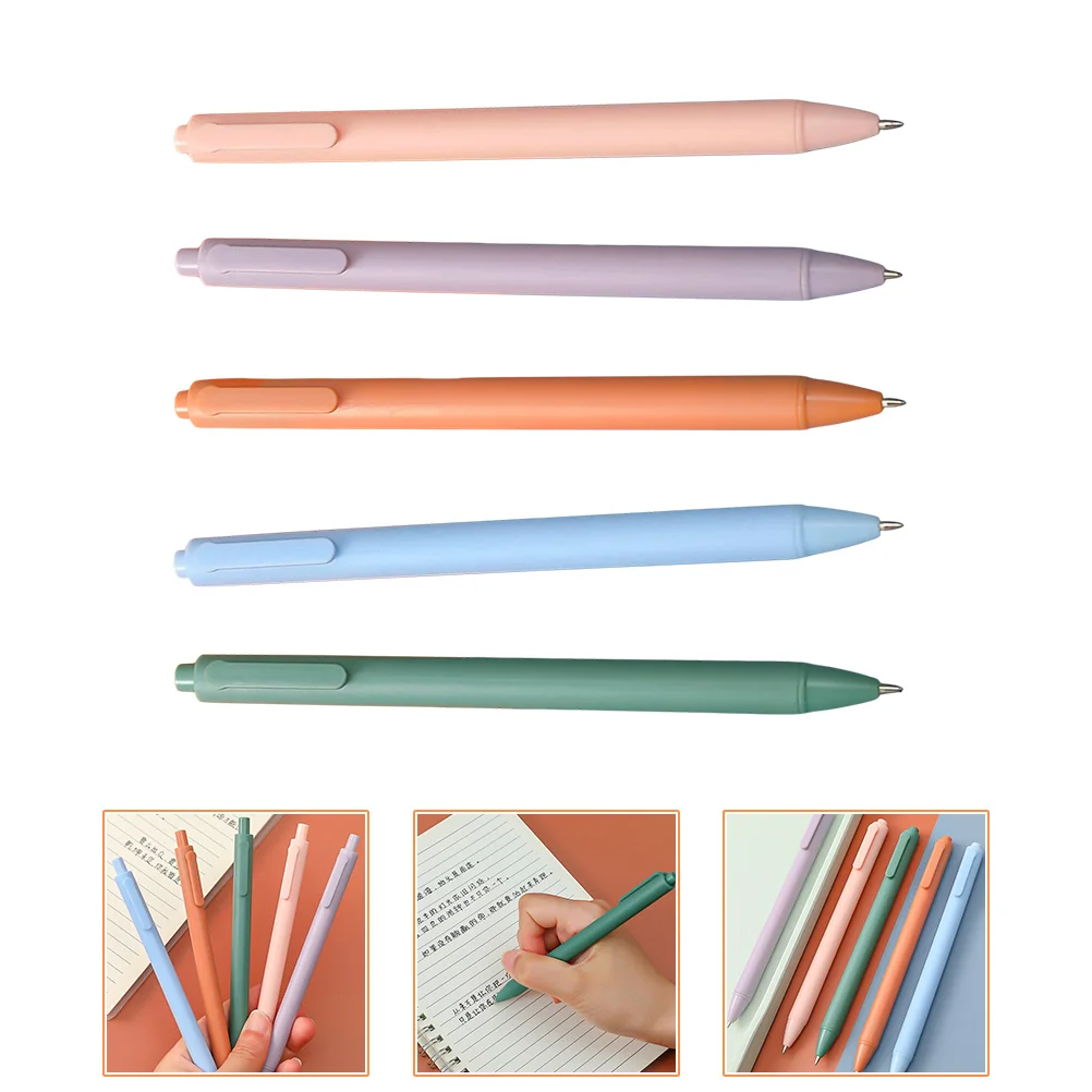 15pcs Press Type Gel Pens Retractable For Office Business Writing Study Smooth Exquisite Design Elegant