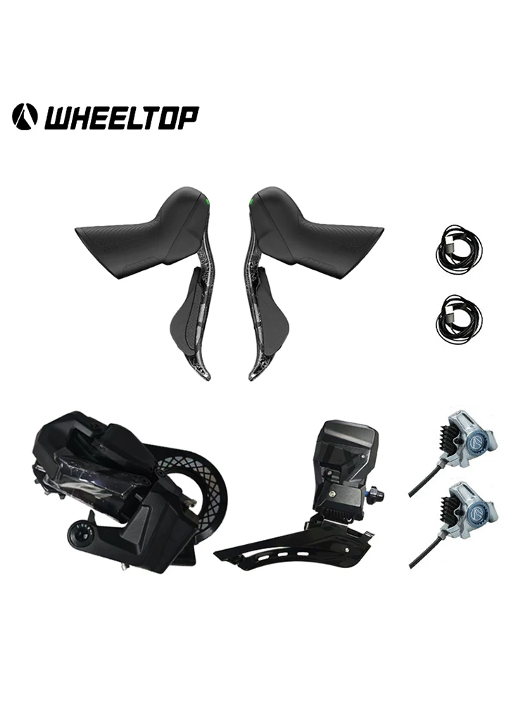 WHEELTOP EDS TX Kabelloses elektronisches Schaltgruppen-Set 7-14 Gänge Carbon-Schaltwerk Große Schaltrolle Scheibenbremse – Detail 5