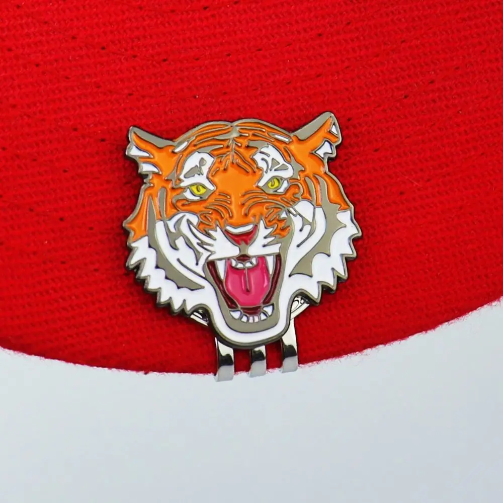 Tiger Golf Ball Marker Hat Clip lega rimovibile cappello magnetico Clip leggero portatile pallina da Golf Marker Golf Bags Caps