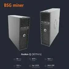 Avalon Q 90T 1674W Bitcoin Asic Miner Quiet Power for Home Mining BTC Mining Machine Canaan Avalon Q