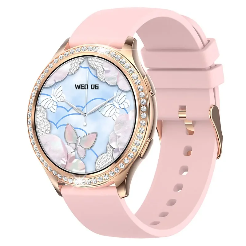 2024 Smartwatch for Ladies - Diamond-set AK53. HD/BT Call. Sports Bracelet. Android & IOS Compatible Clock.