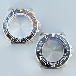 43.8mm Men's Diving Watch Cases Modified Samurai Ceramic Bezel Parts For Seiko nh35 nh36/38 Movement 28.5mm Dial Sapphire Glass