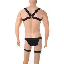 Men's Erotic Harness and Leg Belt Set #3